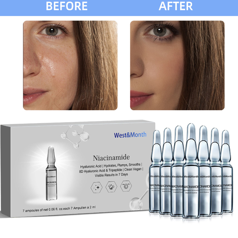 Hyaluronic Acid Facial Serum - 7ml*7pcs Sérum Hyaluronique Meso Face Ampoules