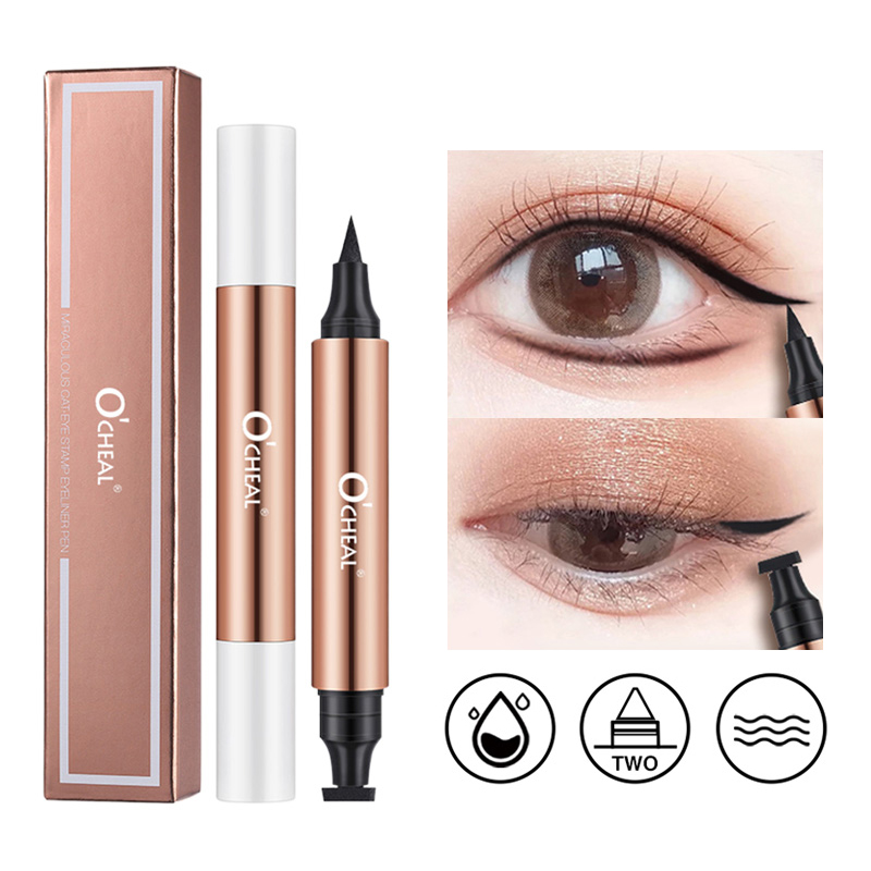 Waterproof Liquid Eyeliner Pen - O'CHEAL Eyeliner tampon noir liquide Eyeliner