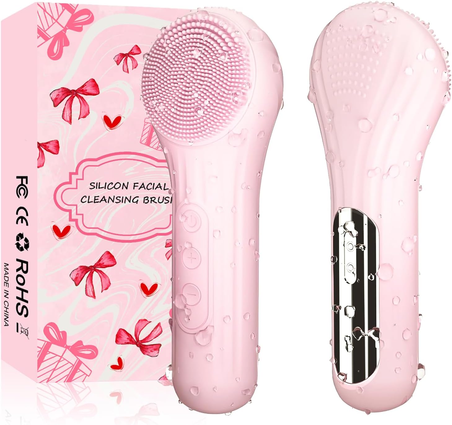Silicone Face Scrubber Electric - Épurateur de visage en Silicone, brosse