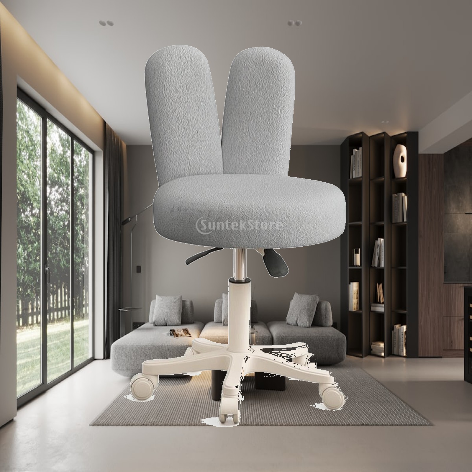 Makeup - Tabouret roulant avec dossier réglable en