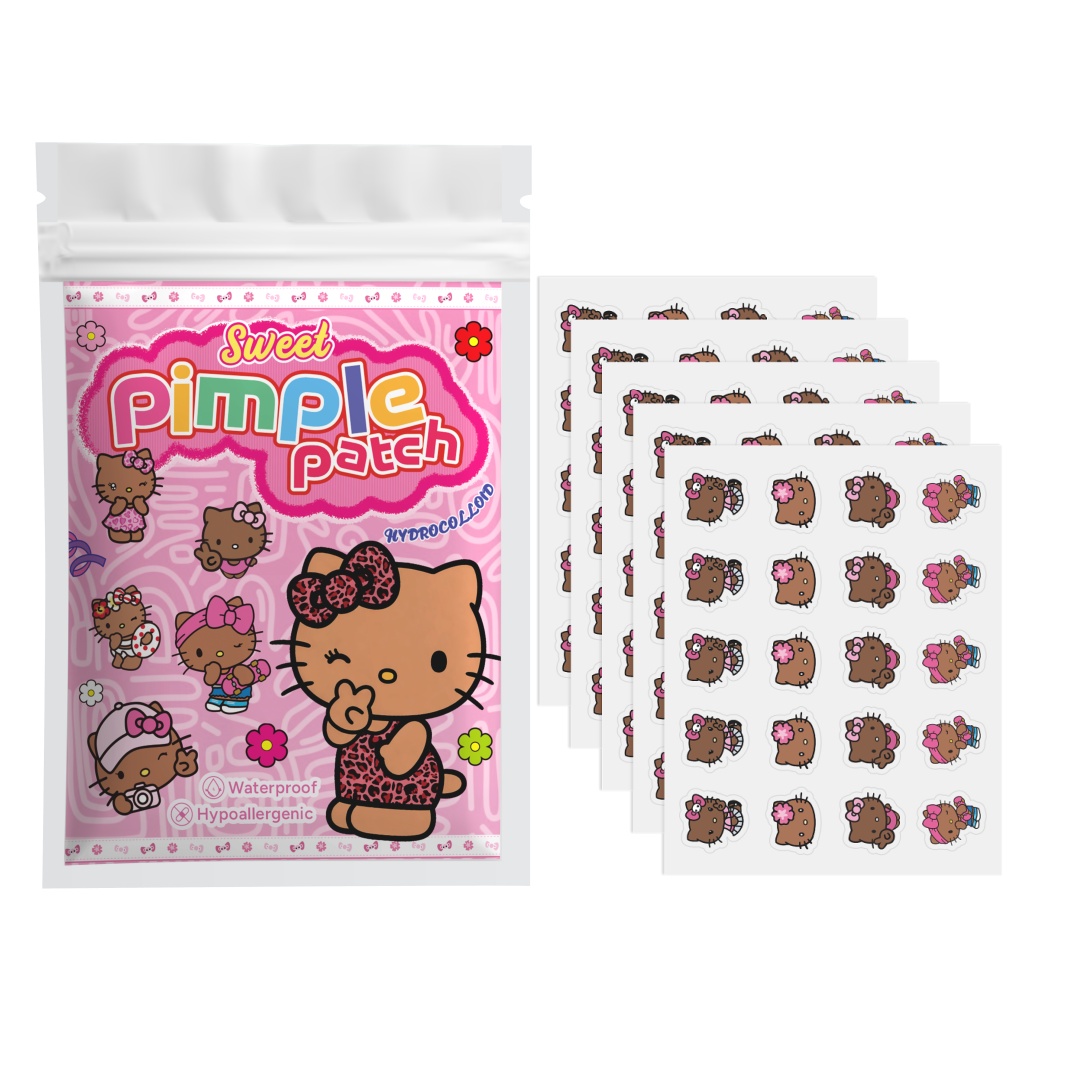 Hydrocolloid Pimple Patch - 100 patchs anti-acné Hello Kitty, patchs