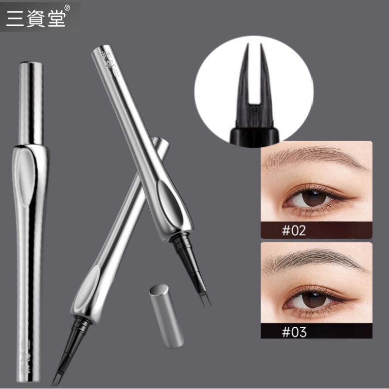 Waterproof Liquid Eyeliner Pen - SANZITANG-Crayon Eyeliner Liquide à Deux Points,