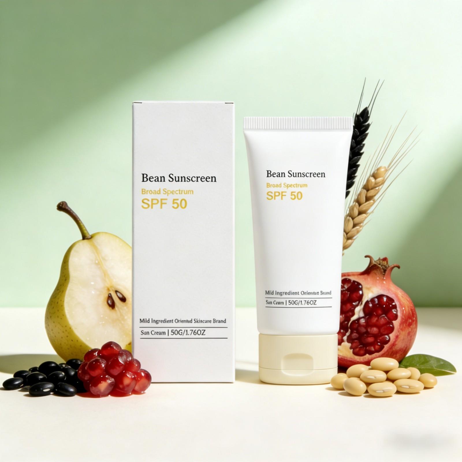 Spf 50 Waterproof Sunscreen - Crème solaire coréenne Bean SPF 50,
