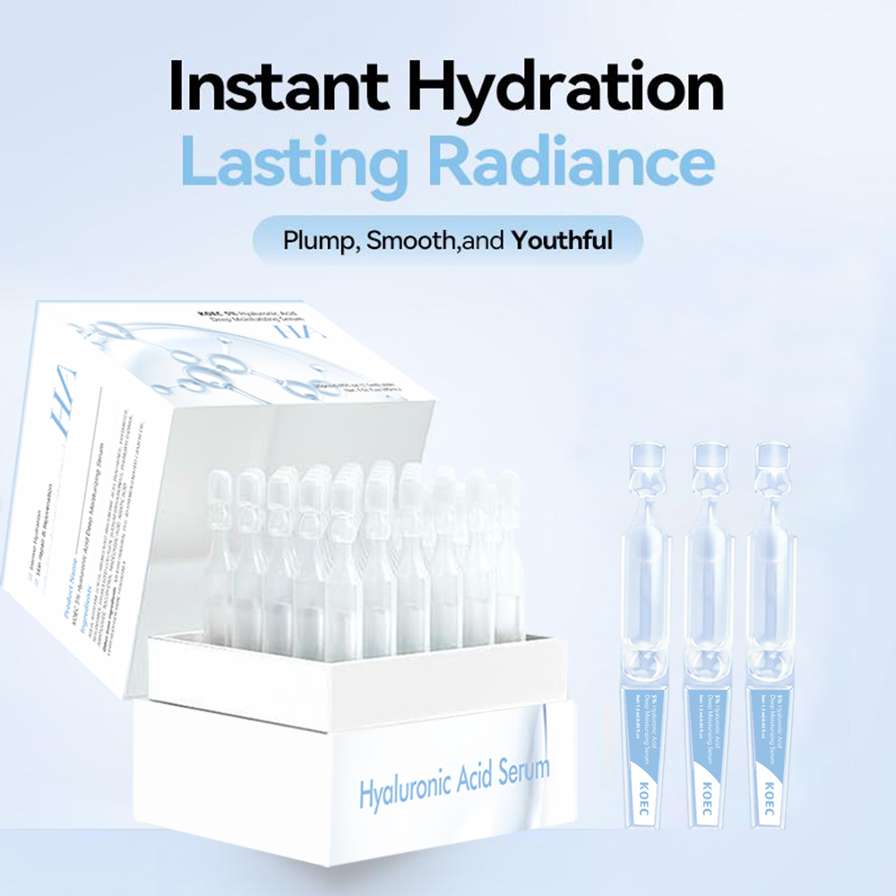 Hyaluronic Acid Facial Serum - 30 pièces KOEC 5% acide hyaluronique