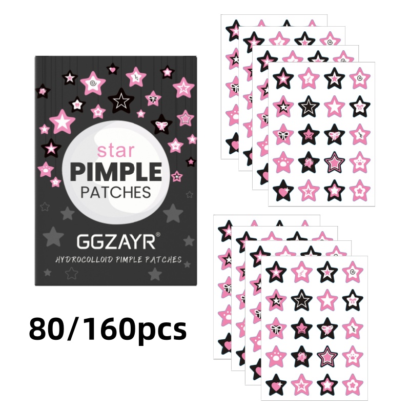 Skincare - Ensemble de patchs anti-acné en forme