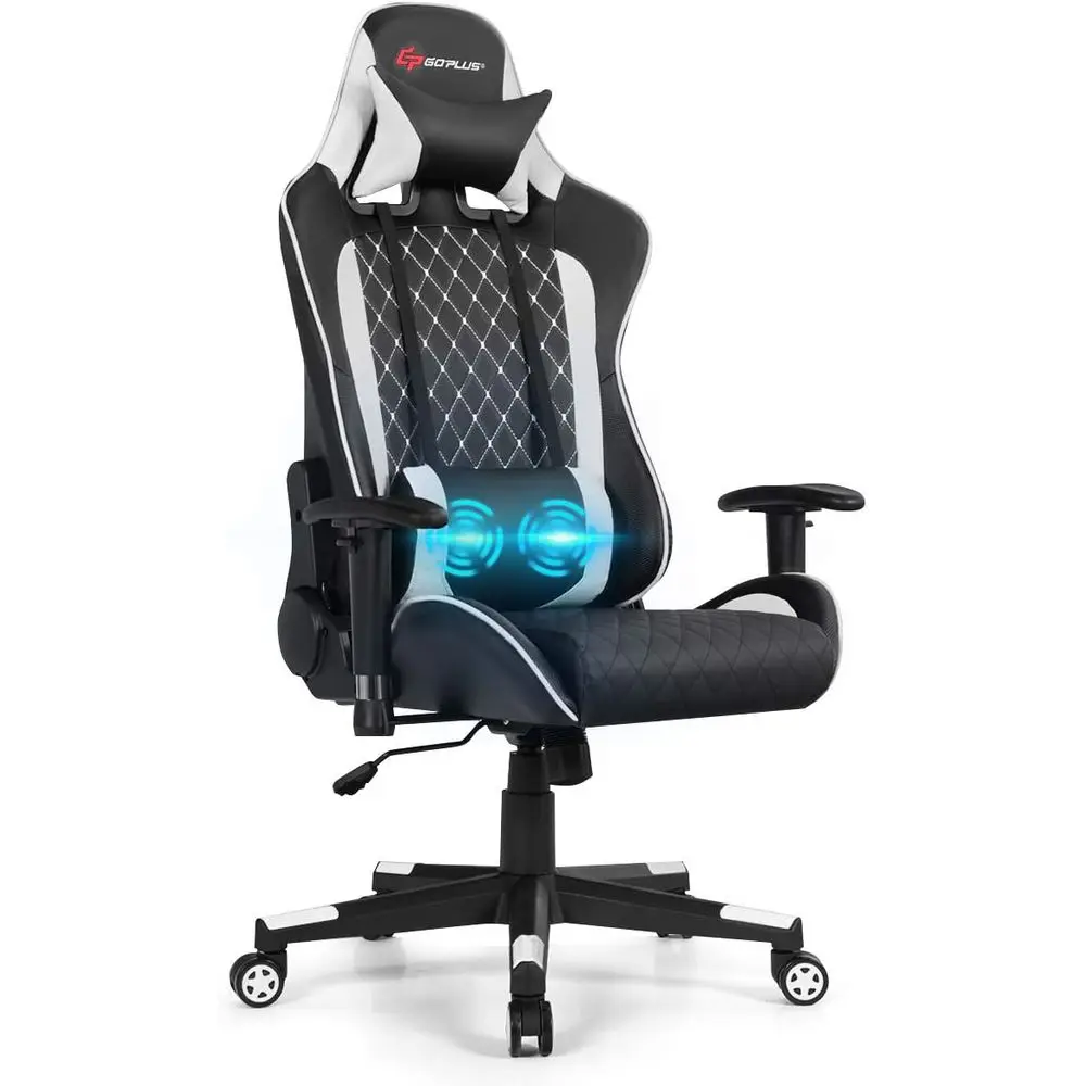 Massage - Fauteuil de jeu ergonomique réglable avec
