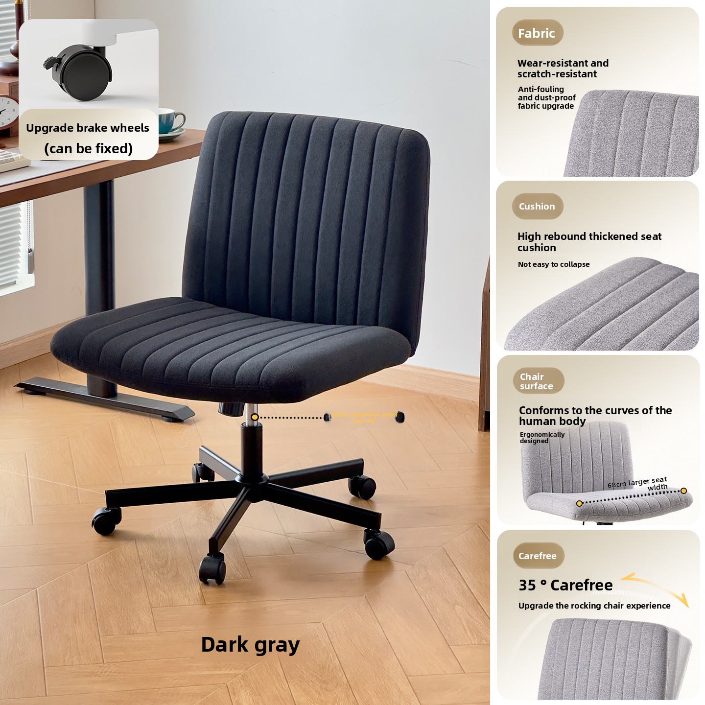 Makeup - Chaise d'ordinateur élégante, chaise de maquillage