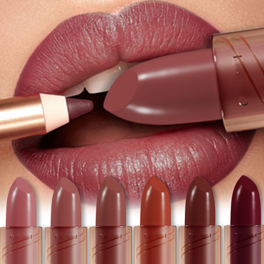 Matte Velvet Lip Tint Long Lasting - Rouge à lèvres mat 14 couleurs,