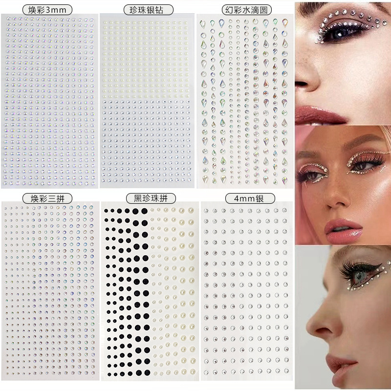 Nail Art - Strass blancs 2mm 3mm 4mm, diamants