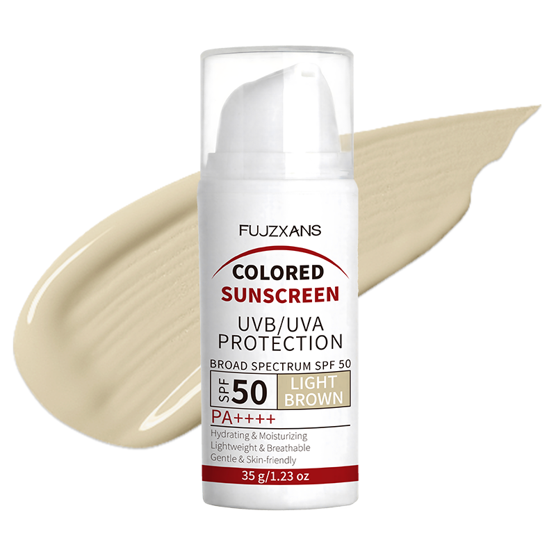 Spf 50 Waterproof Sunscreen - Crème BB teintée brun clair SPF50