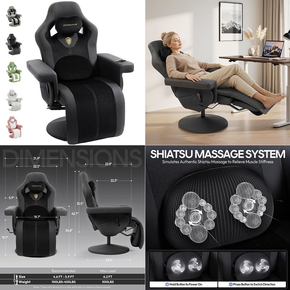 Massage - Chaise de jeu M6 avec contrôle
