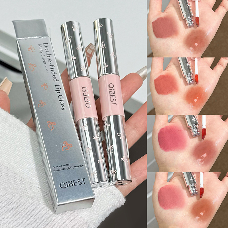 Matte Velvet Lip Tint Long Lasting - QIBEST Rouge à Lèvres Liquide Mat
