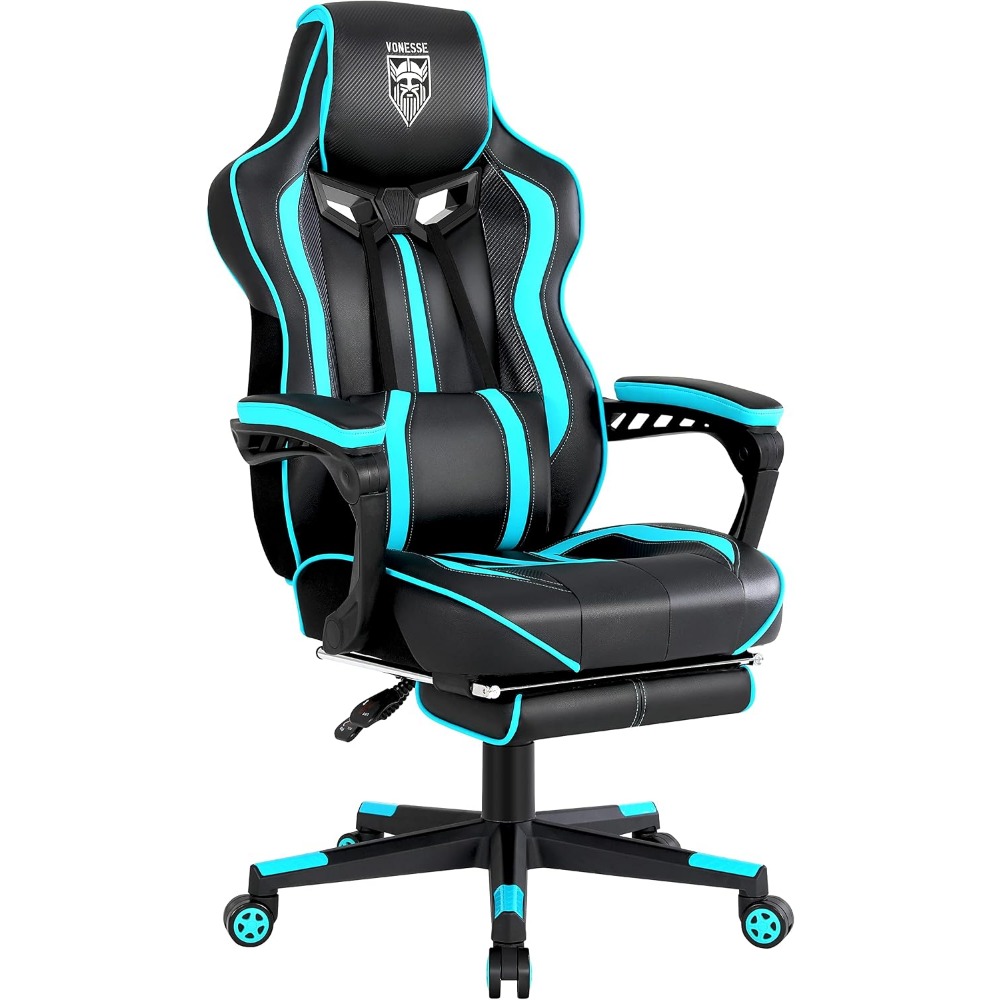 Massage - Chaises de jeu ergonomiques avec repose-pieds,