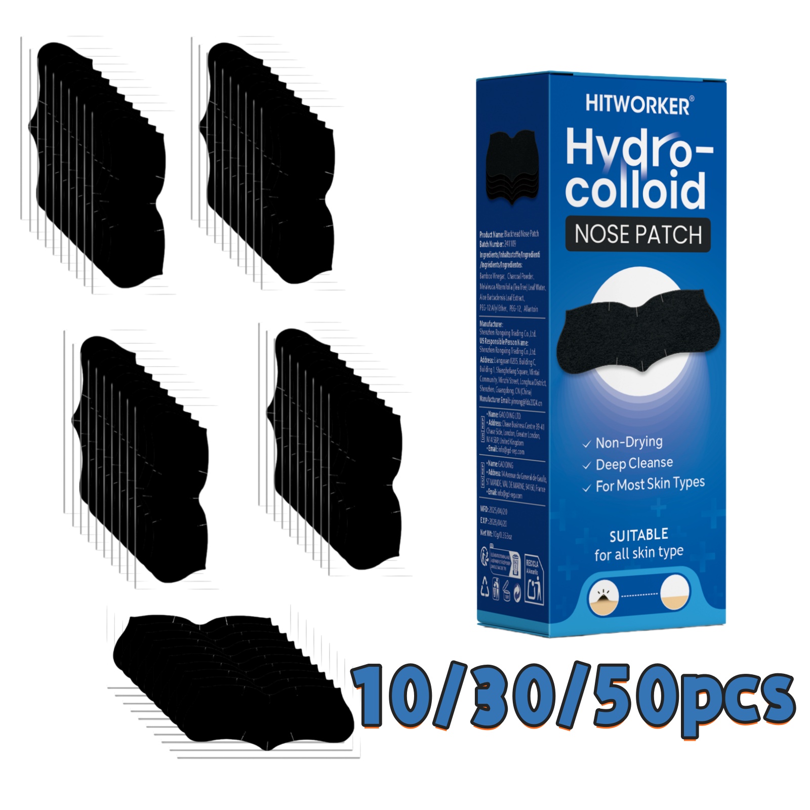 Skincare - Bandes nasales nettoyantes pour pores 10/30/50