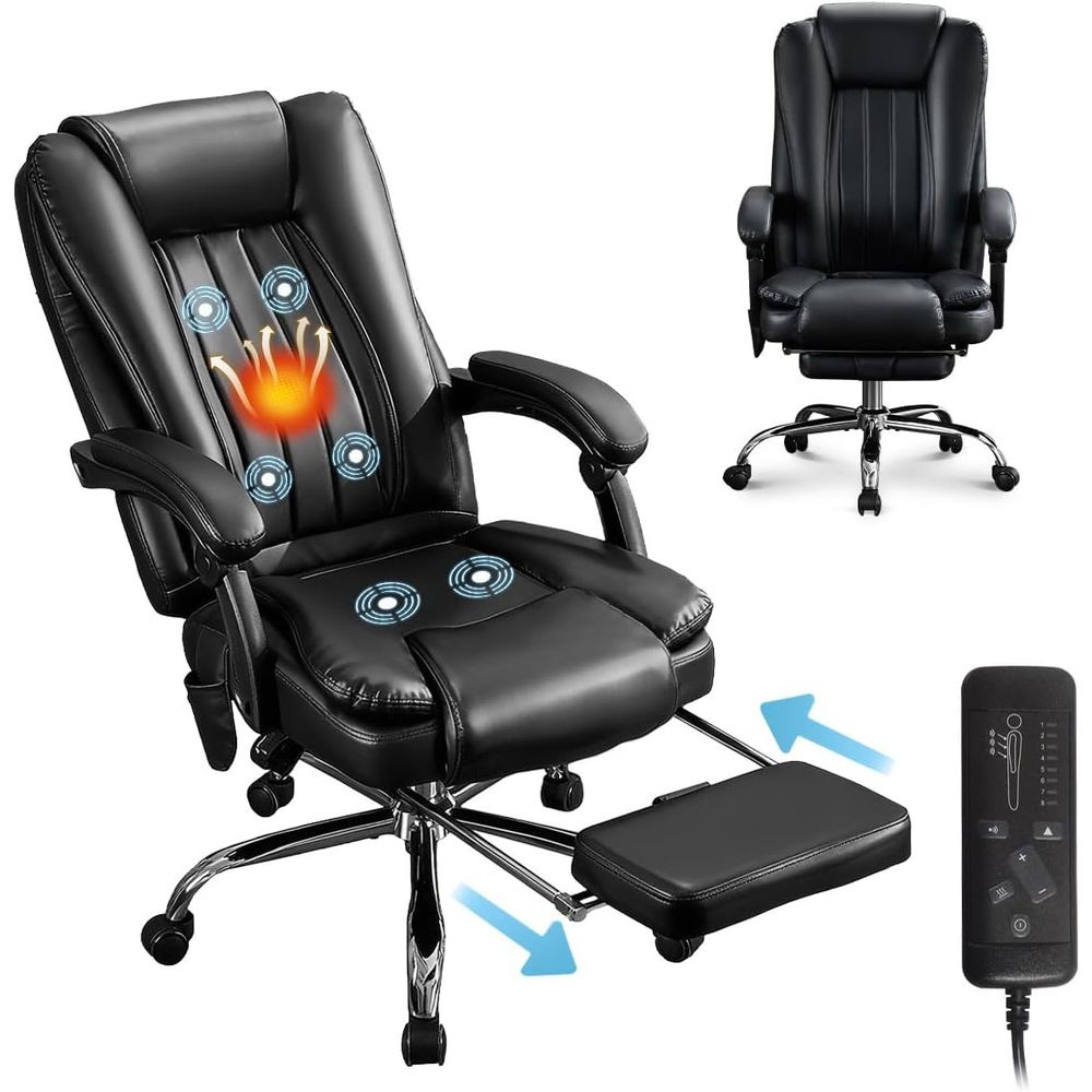 Massage - Chaise de bureau ergonomique de luxe