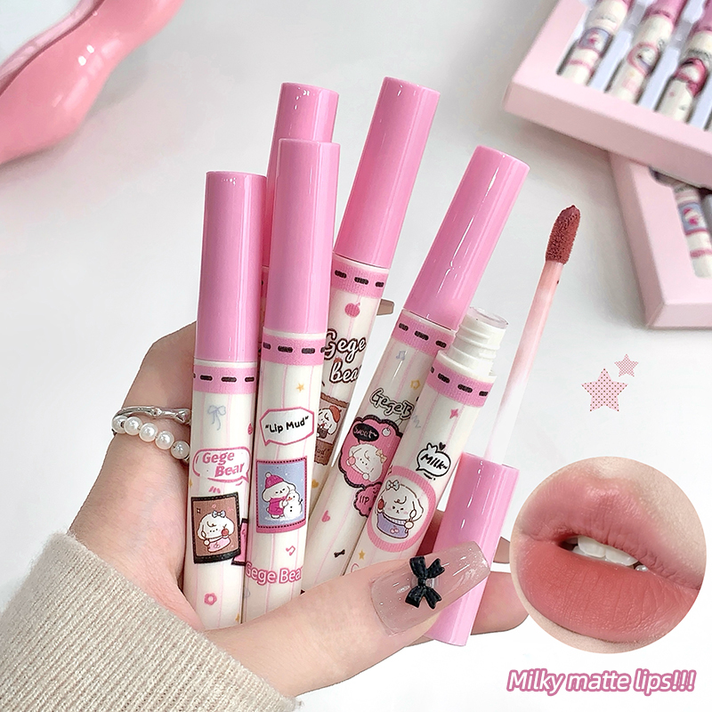 Coffret de 6 rouges à lèvres e - Matte Velvet Lip Tint Long Lasting avis et prix