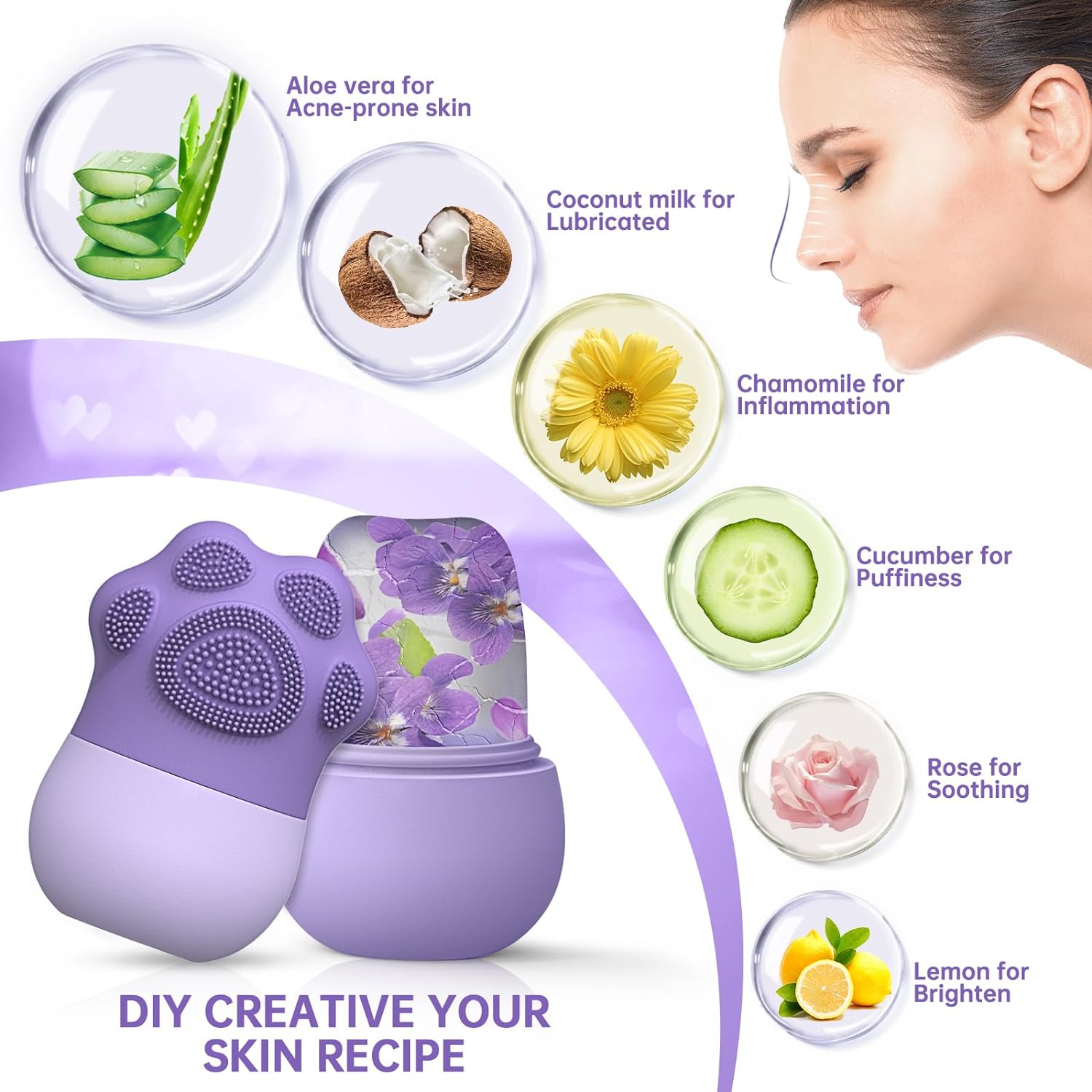 Rouleau de glace pour le visag - Face Ice Roller Puffiness avis et prix
