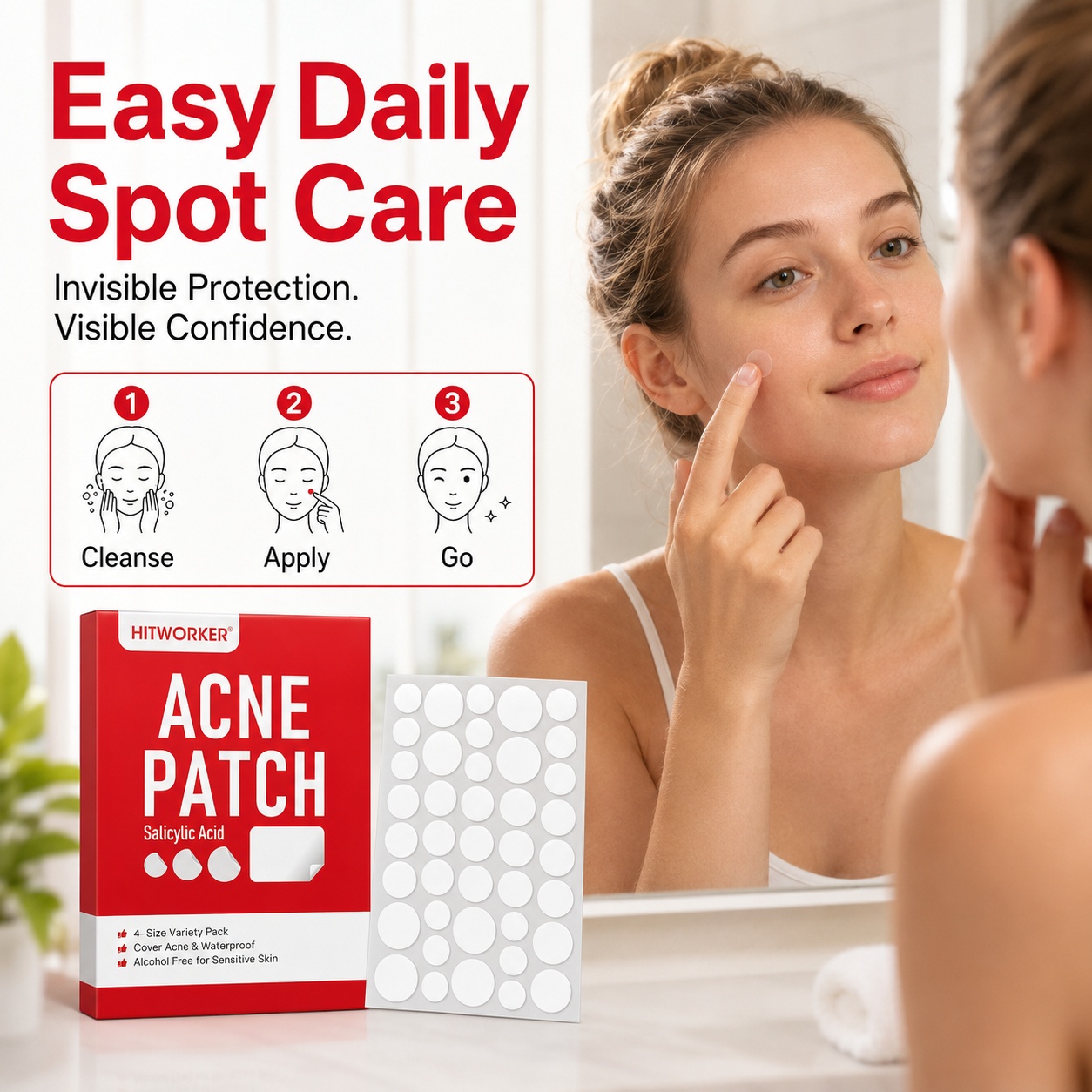 Patchs hydrocolloïdes pour l'a - Hydrocolloid Pimple Patch avis et prix