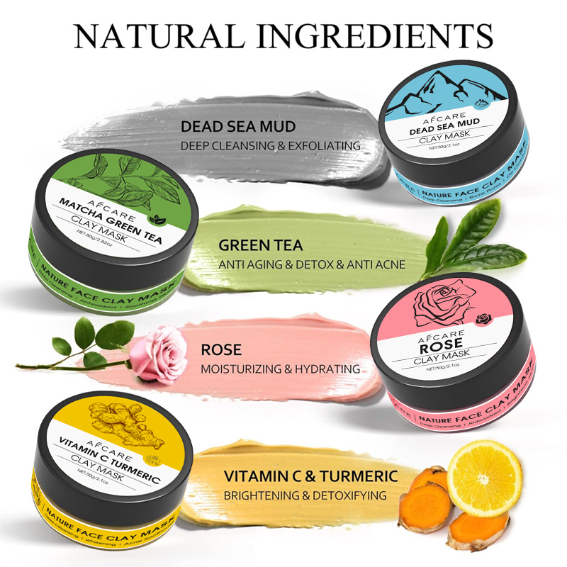 Ensemble de masques faciaux en - Green Tea Cleansing Clay Mask avis et prix