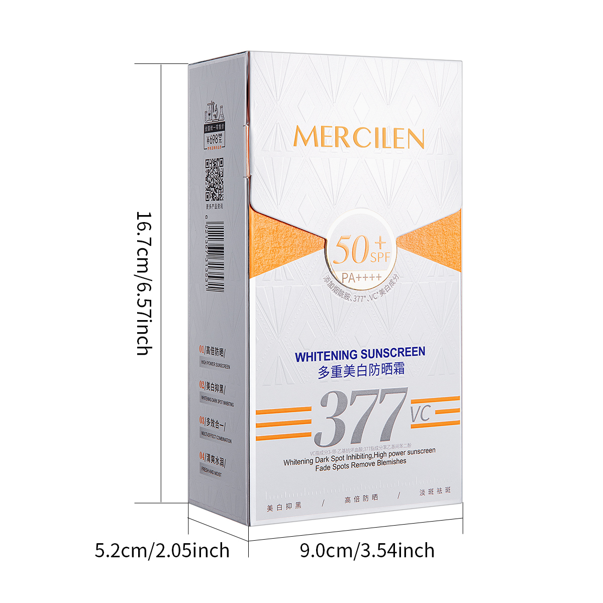 Crème solaire Mercilen 30g, Sp - Spf 50 Waterproof Sunscreen avis et prix