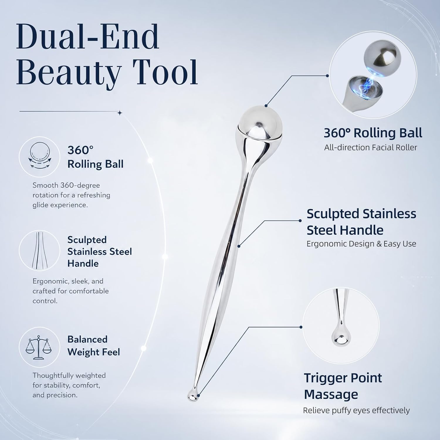 Rouleau de massage facial en m - Face Ice Roller Puffiness avis et prix