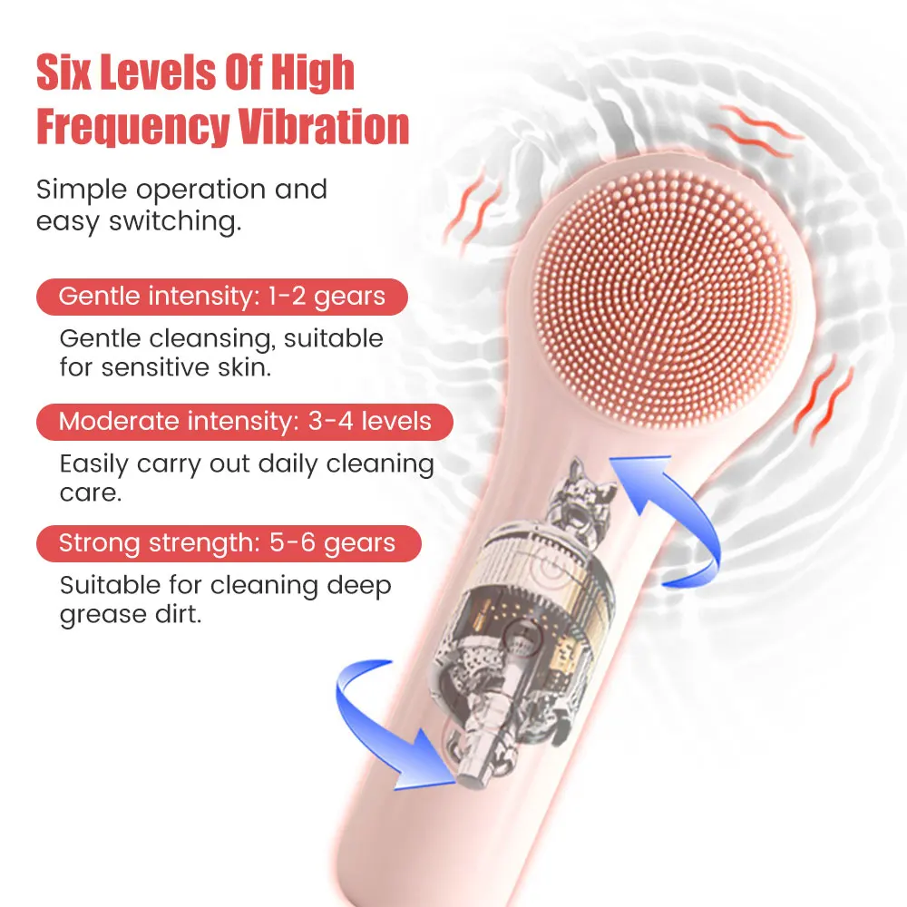 Nettoyeur de brosse faciale en - Silicone Face Scrubber Electric avis et prix