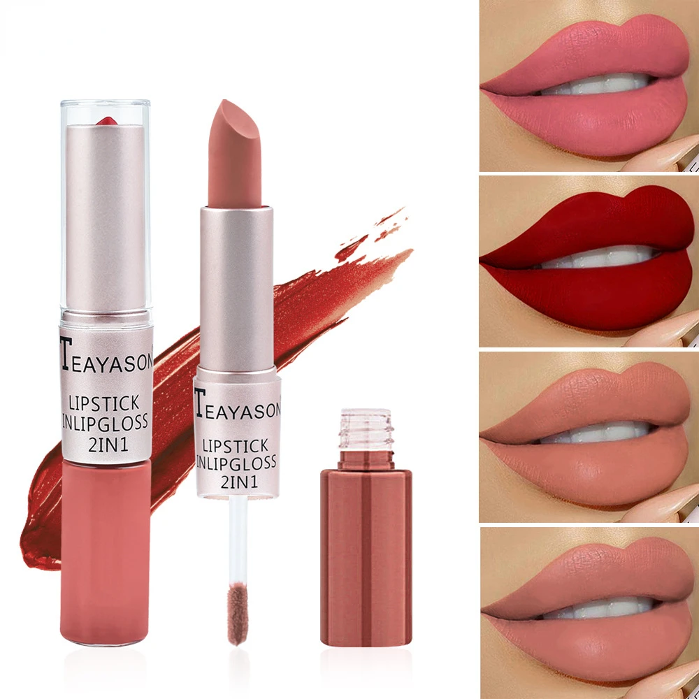 Rouge à lèvres rose 2 en 1, br - Matte Velvet Lip Tint Long Lasting avis et prix