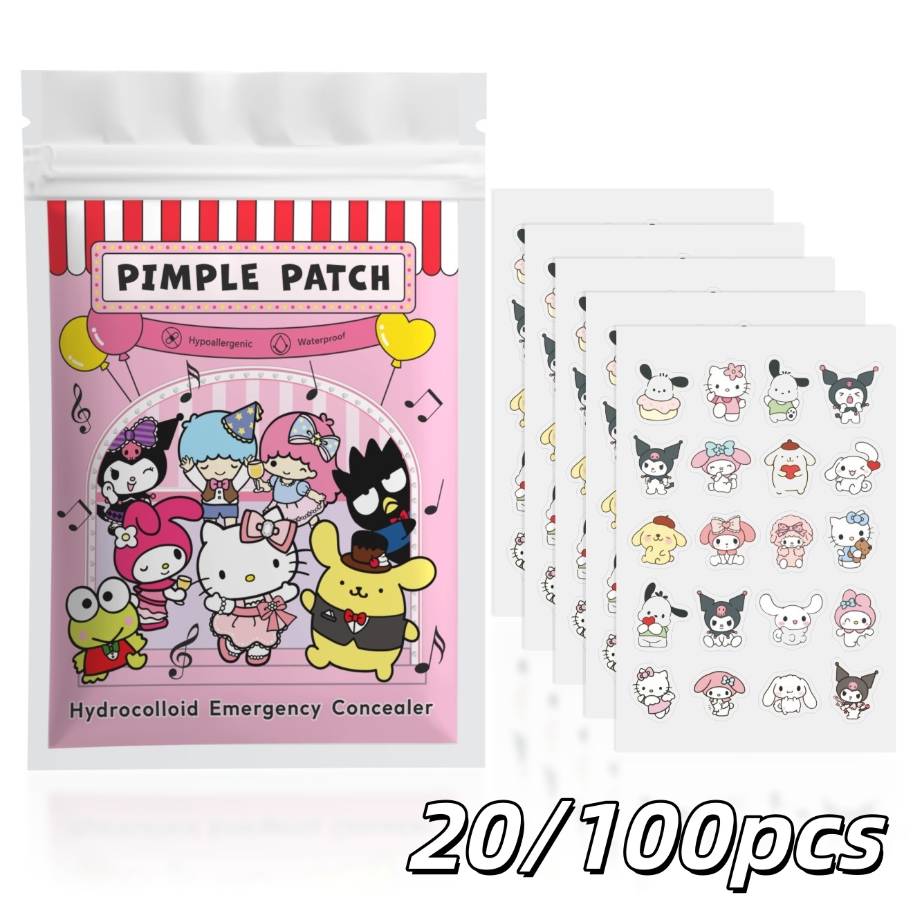 Lot de 20/100 patchs hydrocoll - Hydrocolloid Pimple Patch avis et prix