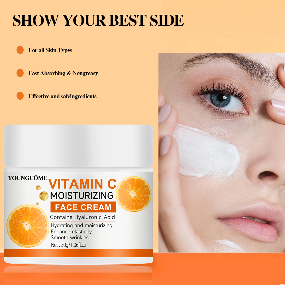 Crème hydratante à la vitamine - Hyaluronic Acid Facial Serum avis et prix