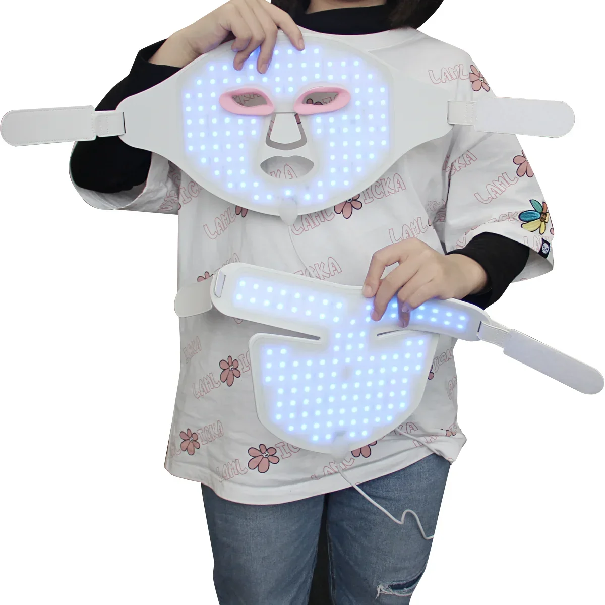 Masque LED en silicone Ideathe - Led Light Therapy Face Mask avis et prix
