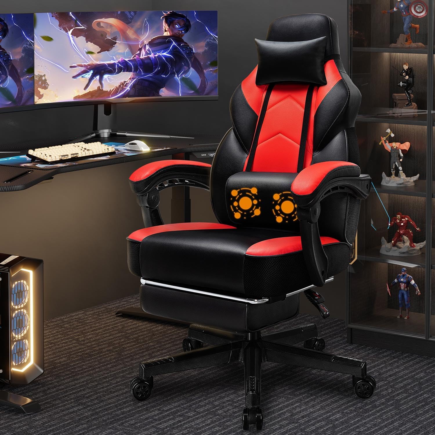 Chaise de jeu avec repose-pied - Massage avis et prix