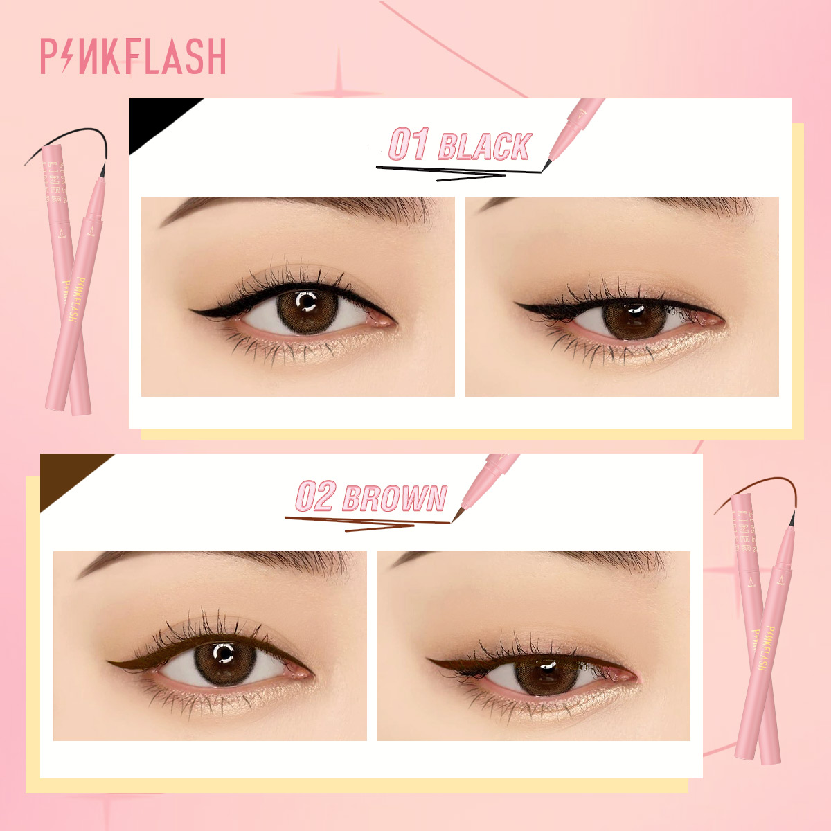 PINKFLASH – crayon Eyeliner li - Waterproof Liquid Eyeliner Pen avis et prix