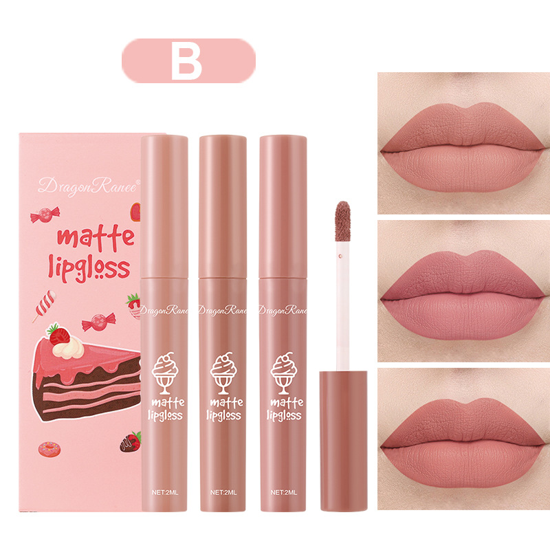 Lot de 3 rouges à lèvres liqui - Matte Velvet Lip Tint Long Lasting avis et prix