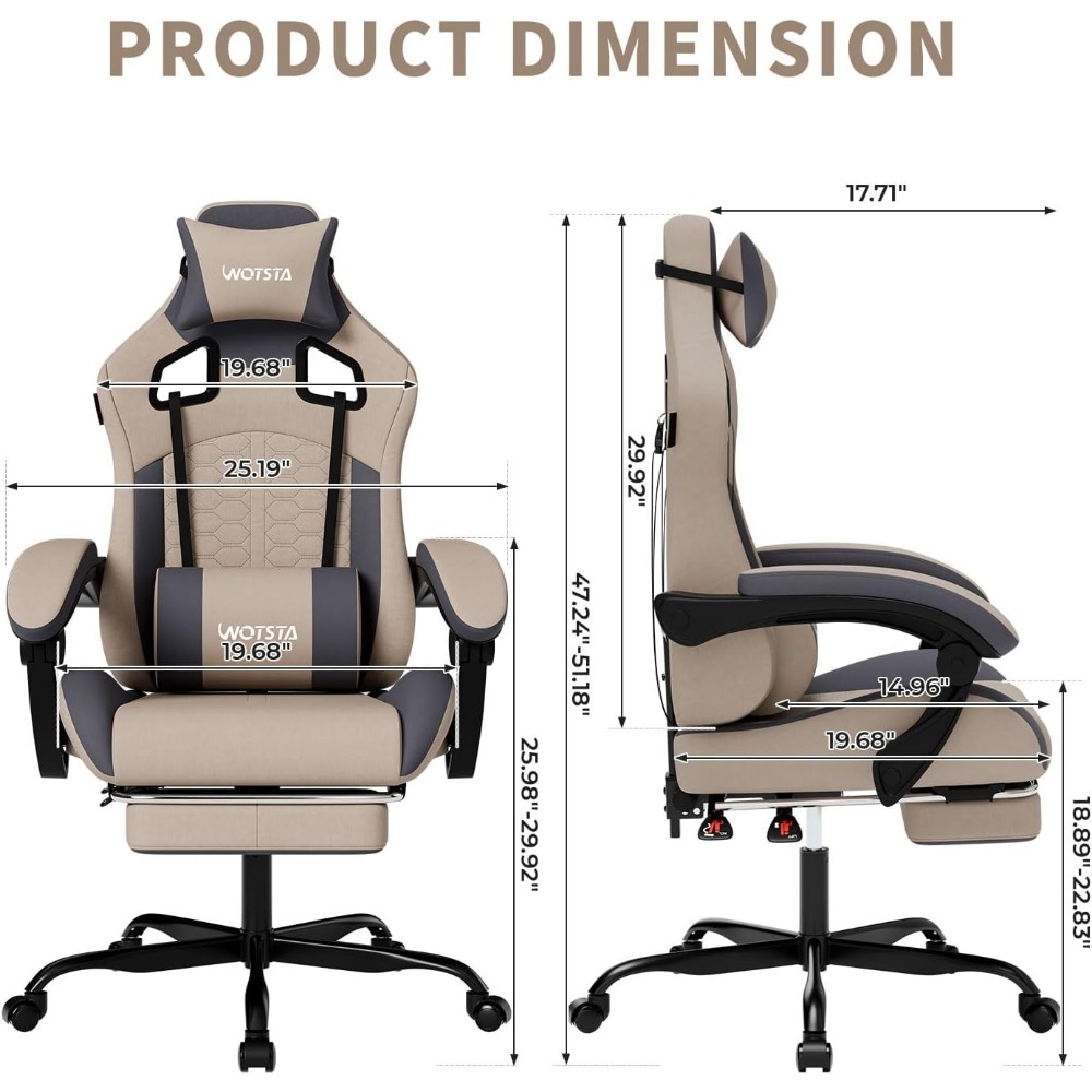 Chaise de jeu ergonomique avec - Massage avis et prix