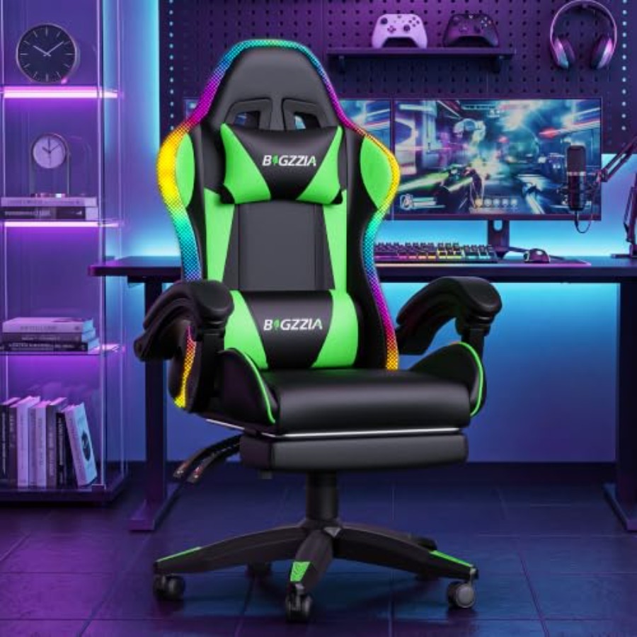 Chaise de jeu RGB avec repose- - Massage avis et prix