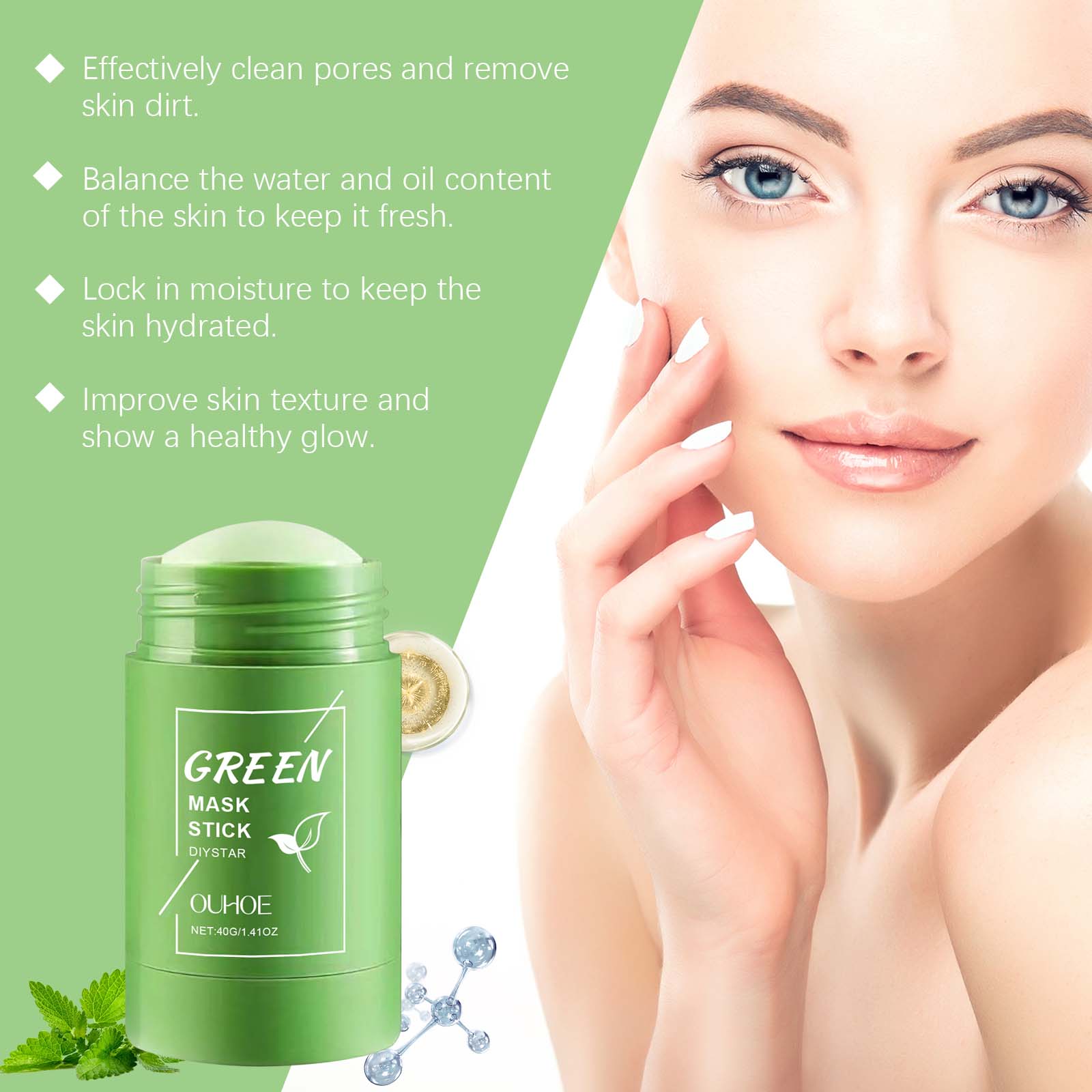 Bâtonnet d'argile au thé vert  - Green Tea Cleansing Clay Mask avis et prix
