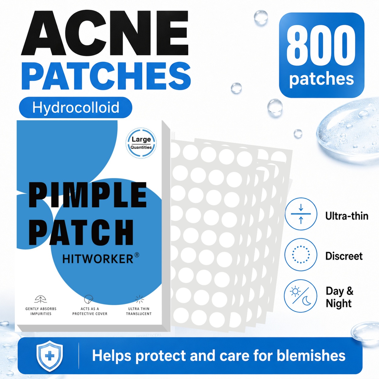 800 Patchs Hydrocolloïdes pour - Skincare avis et prix