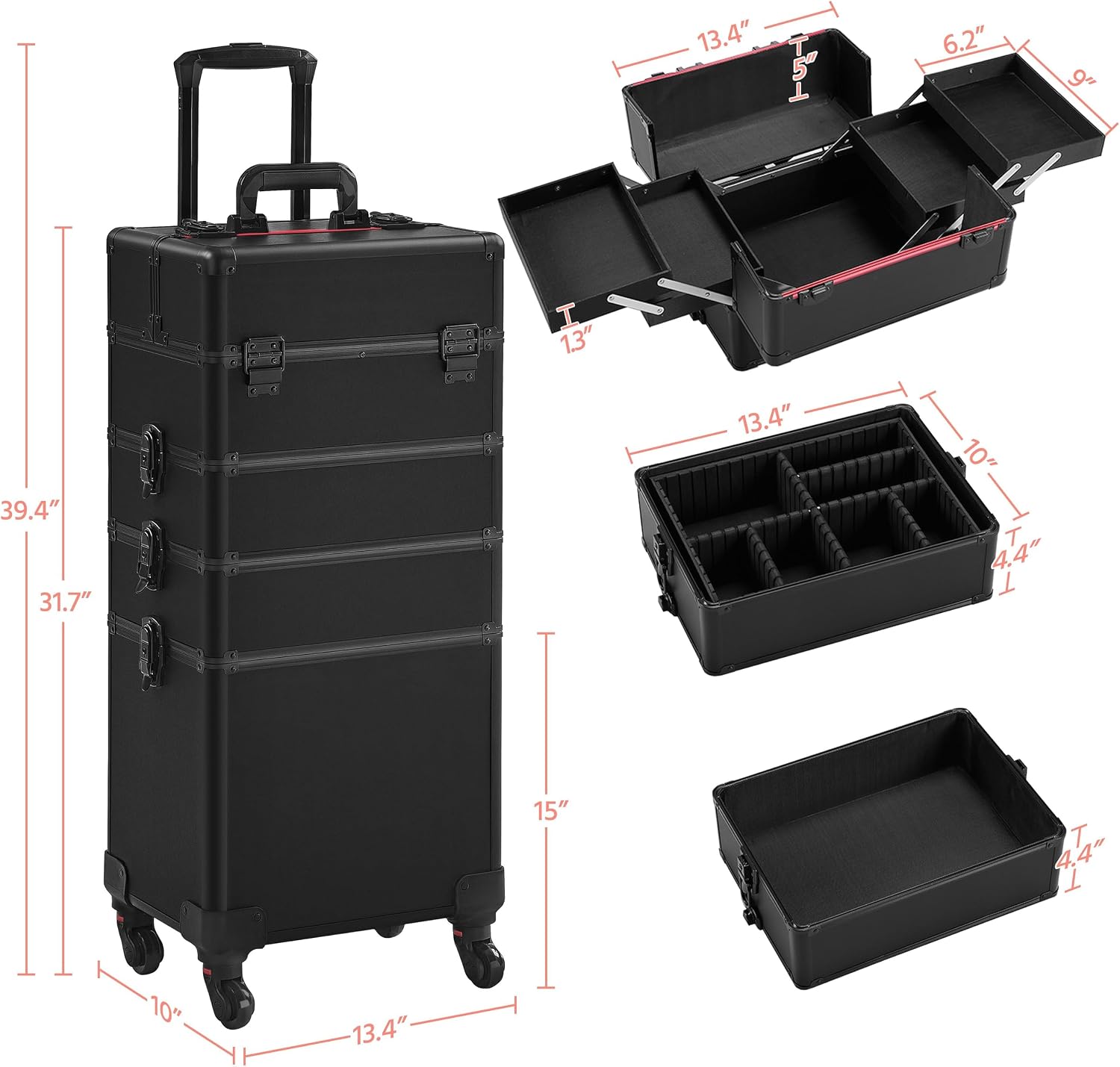Valise de maquillage à roulett - Makeup avis et prix
