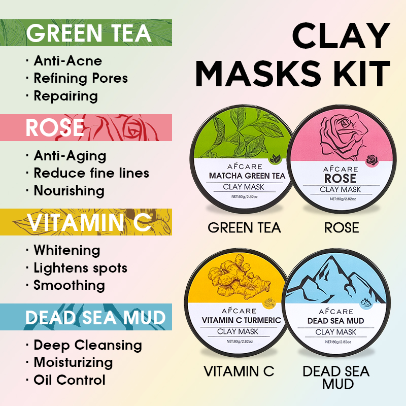 Ensemble de 4 masques pour le  - Green Tea Cleansing Clay Mask avis et prix
